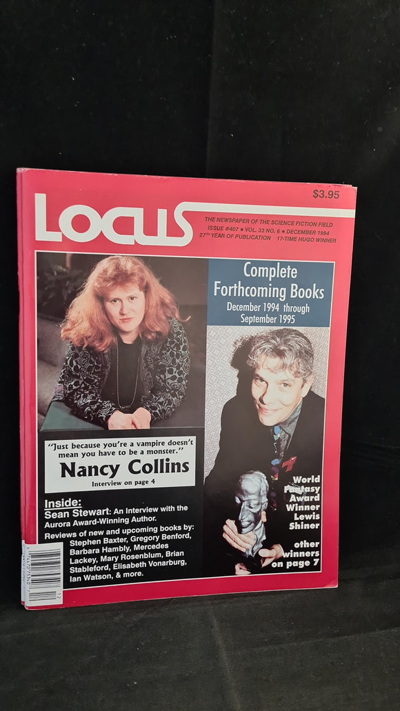 Charles N Brown - Locus Magazine December 1994 Issue 407 Volume 33 Number 6