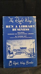 Thomas Joy - The Right Way to Run a Library Business, no date