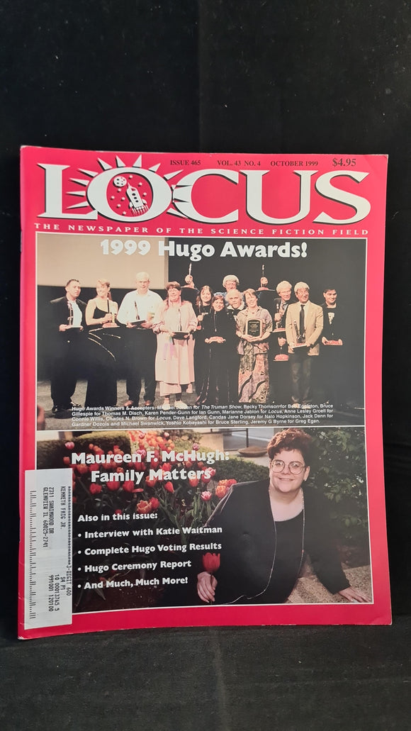 Charles N Brown - Locus Magazine October 1999 Issue 465 Volume 43 Number 4