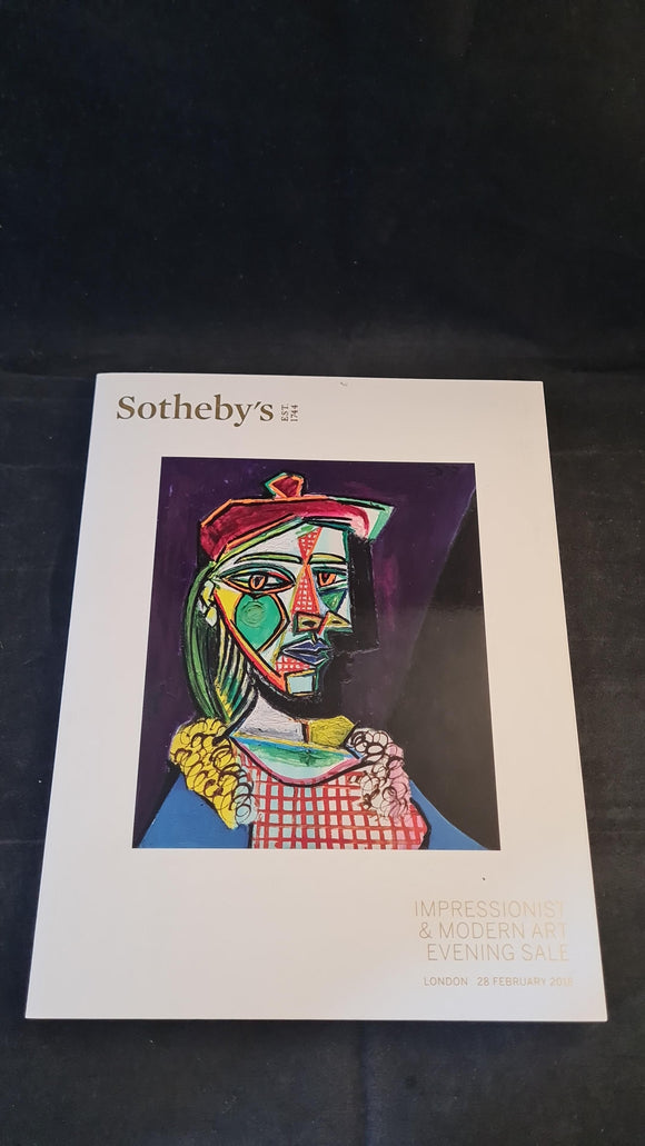 Sotheby's 28 February 2018, Impressionist & Modern Art, London