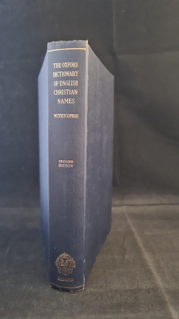 E G Withycombe - The Oxford Dictionary of English Christian Names, 1959