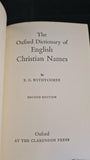 E G Withycombe - The Oxford Dictionary of English Christian Names, 1959