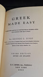 George C Divry - Greek Made Easy, D C Divry, 1953