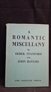 John Bayliss & Derek Stanford - A Romantic Miscellany, Fortune Press, 1946