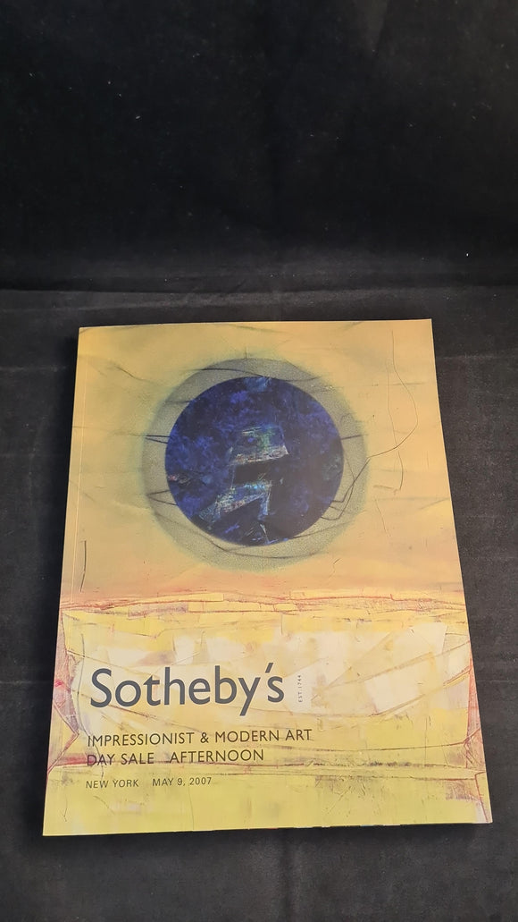 Sotheby's 9 May 2007, Impressionist & Modern Art, New York