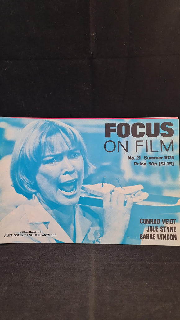 Focus on Film, Number 21 Summer 1975