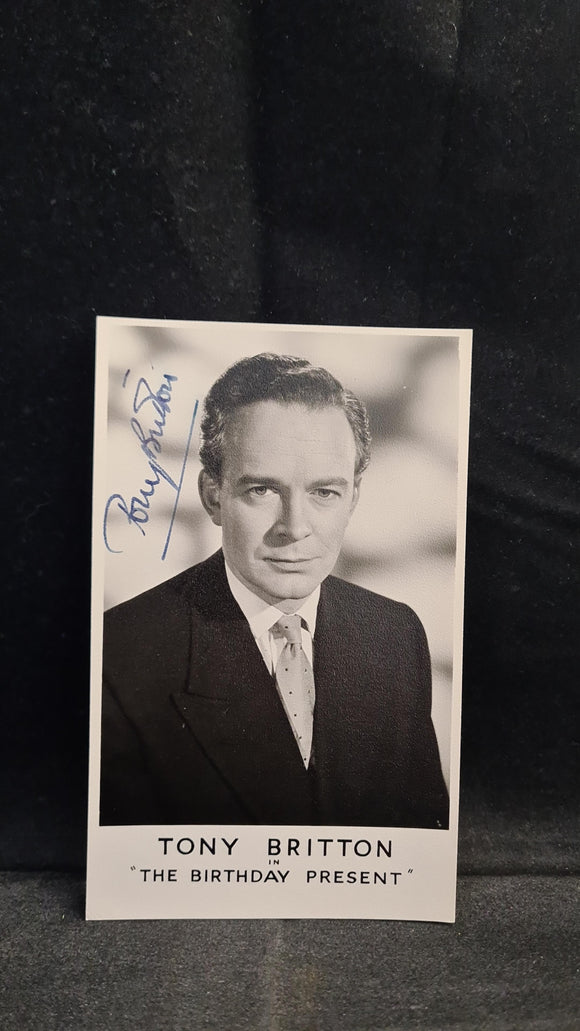 Tony Britton Signed Photograph in 