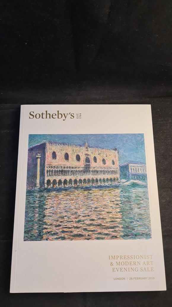 Sotheby's 26 February 2019, Impressionist & Modern Art, London