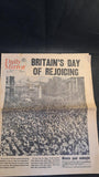 Daily Mirror May 8 & 9, 1945 - Britain's Day of Rejoicing, Two Newspapers