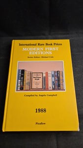 Michael Cole - International Rare Book Prices, Modern First Editions, The Clique, 1988