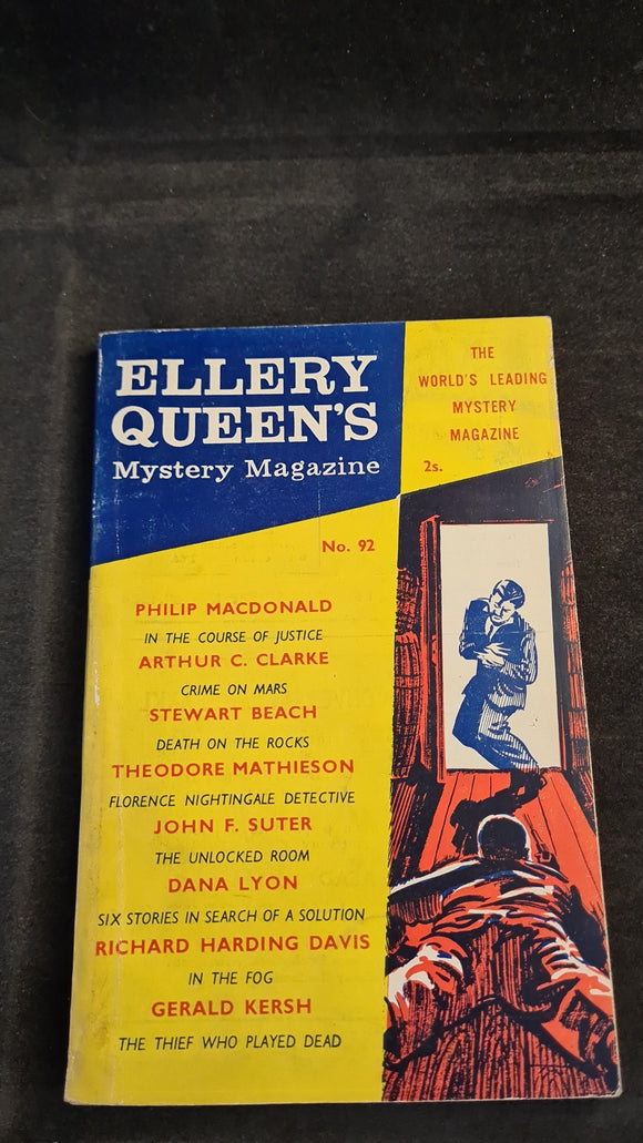 Ellery Queen's Mystery Magazine Number 92 September 1960, British Edition