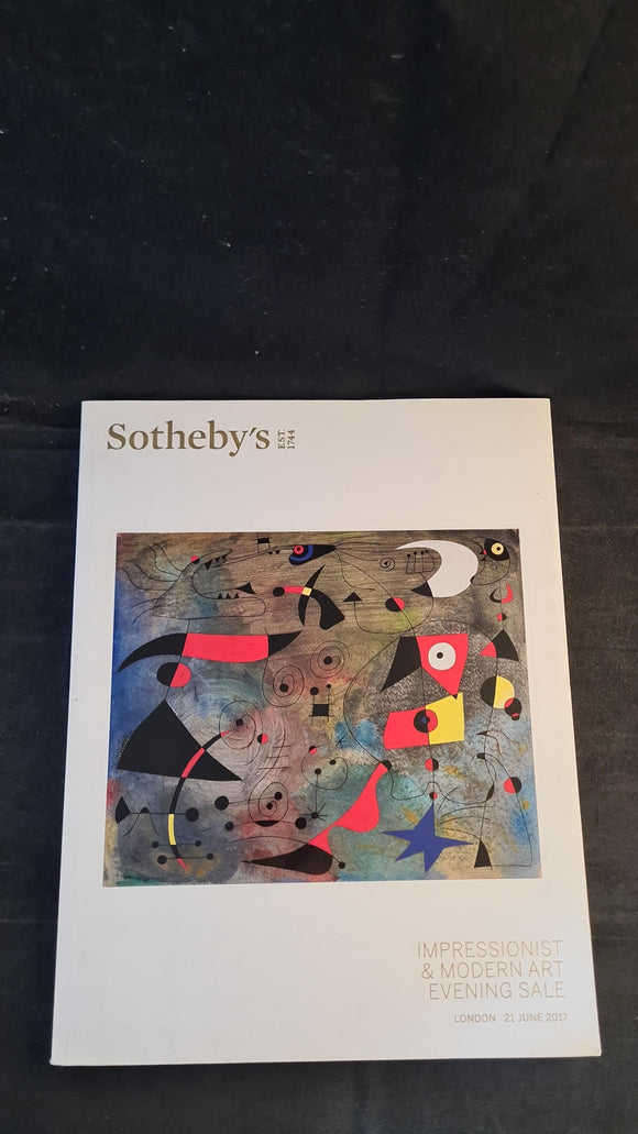 Sotheby's 21 June 2017, Art, Impressionist & Modern Art, London