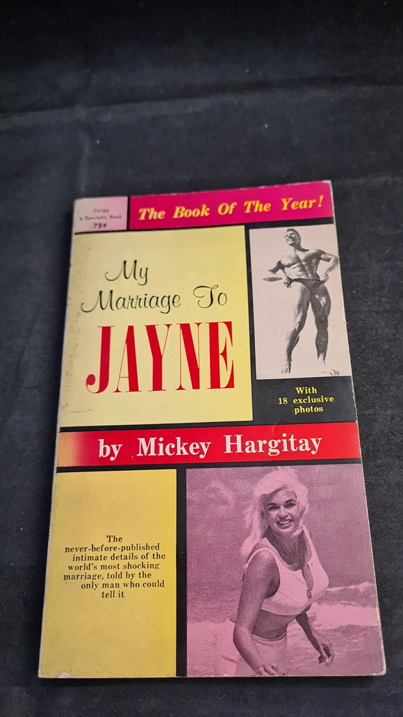 Mickey Hargitay - My Marriage To Jayne, Specialty Book, 1965, Paperbacks