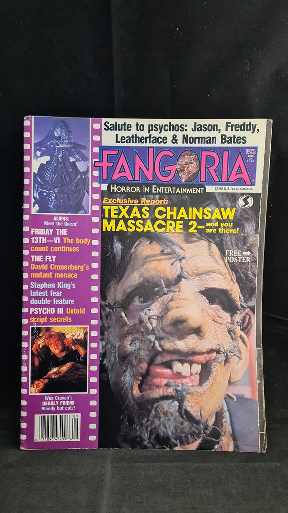 Fangoria Magazine Volume 4 Number 57 September c1986, O'Quinn Studios