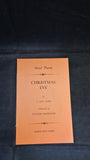 C Day Lewis - Christmas Eve, Faber and Faber, 1954