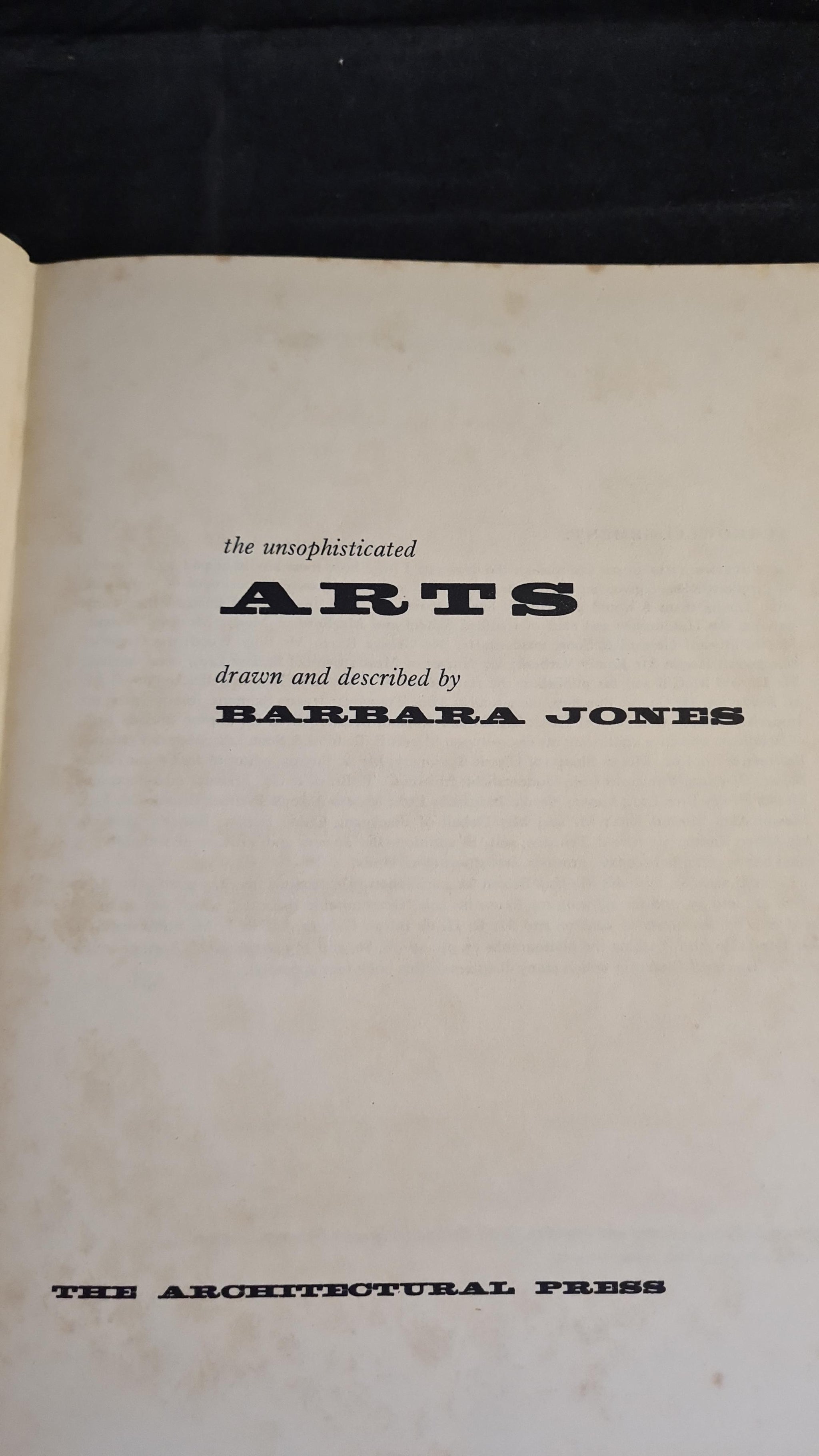 Barbara Jones - The Unsophisticated Arts, Architectural Press