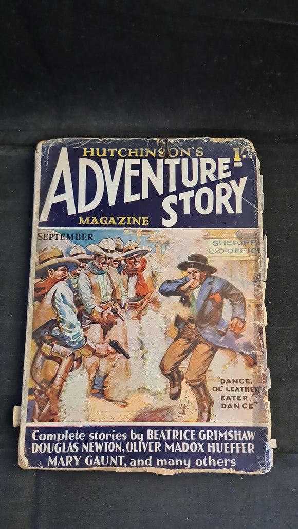 Hutchinson's Adventure Story Magazine Volume X Number 60 September 1927