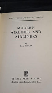 H A Taylor - Modern Airlines and Airliners, Temple Press, 1954