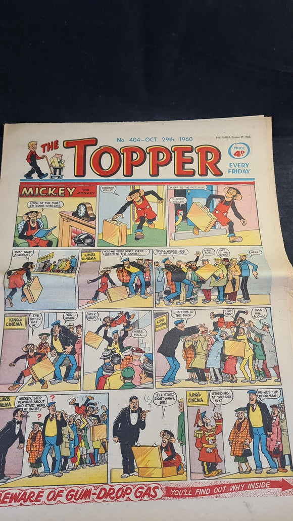 The Topper Comic, Number 404, 29 October 1960, D C Thomson