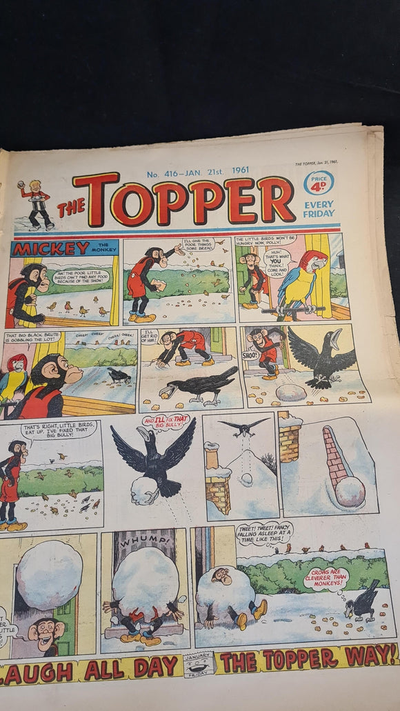 The Topper Comic, Number 416, 21 January 1961, D C Thomson