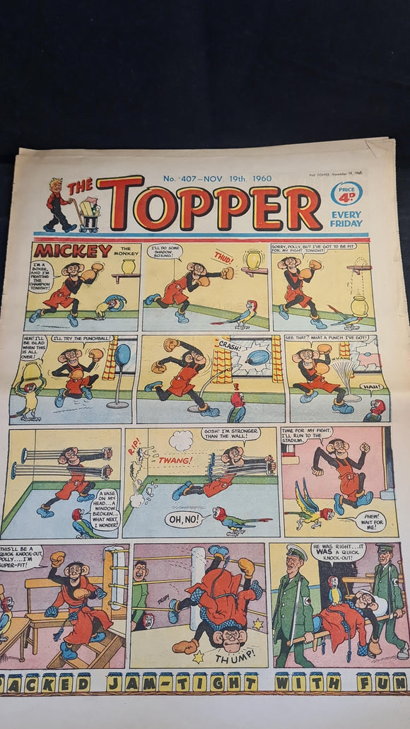 The Topper Comic, Number 407, 19 November 1960, D C Thomson