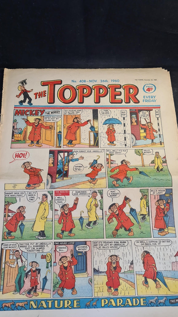 The Topper Comic, Number 408, 26 November 1960, D C Thomson