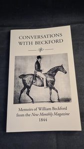 Jon Millington - Conversations with Beckford, The Beckford Society UK, 2014, First Edition