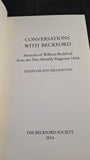 Jon Millington - Conversations with Beckford, The Beckford Society UK, 2014, First Edition