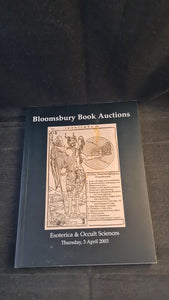 Bloomsbury Book Auctions 3 April 2003, Esoterica & Occult Sciences, London