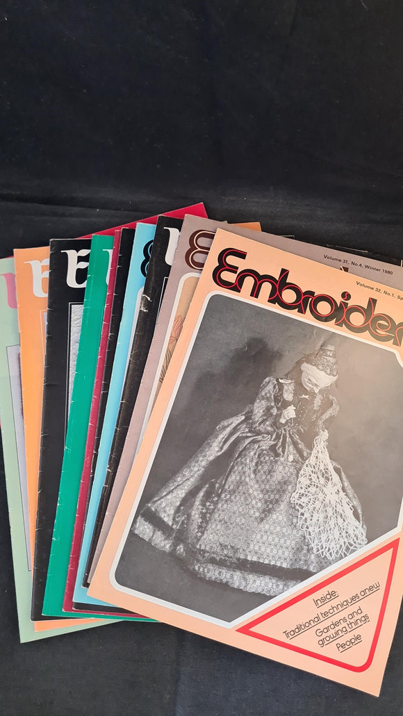 Embroidery Magazines x 11 1980,81, 82, 84, 85, 86, 91, Bell & Hyman