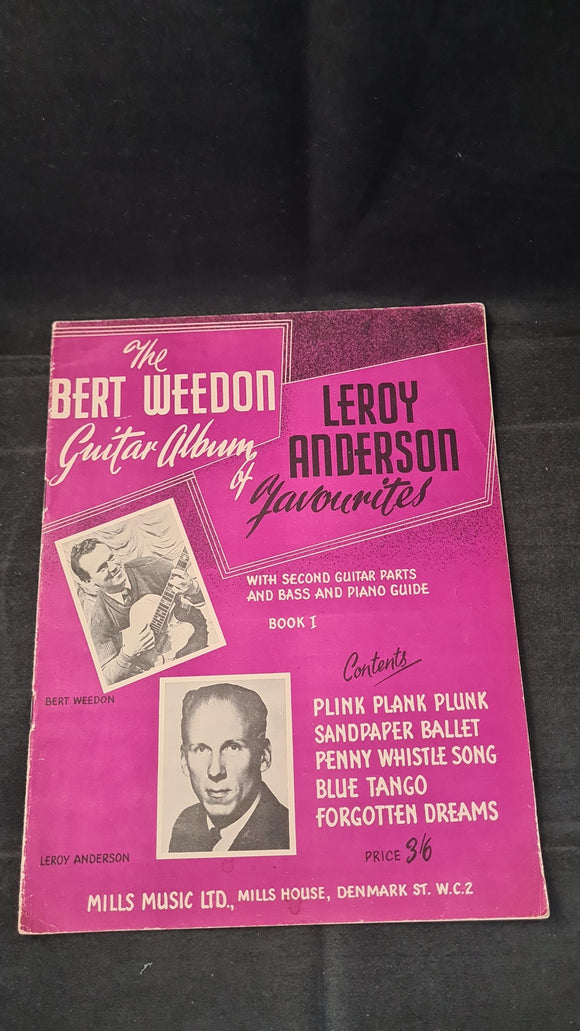 Bert Weedon Guitar Album of Leroy Anderson Favourites, Mills Music, 1954