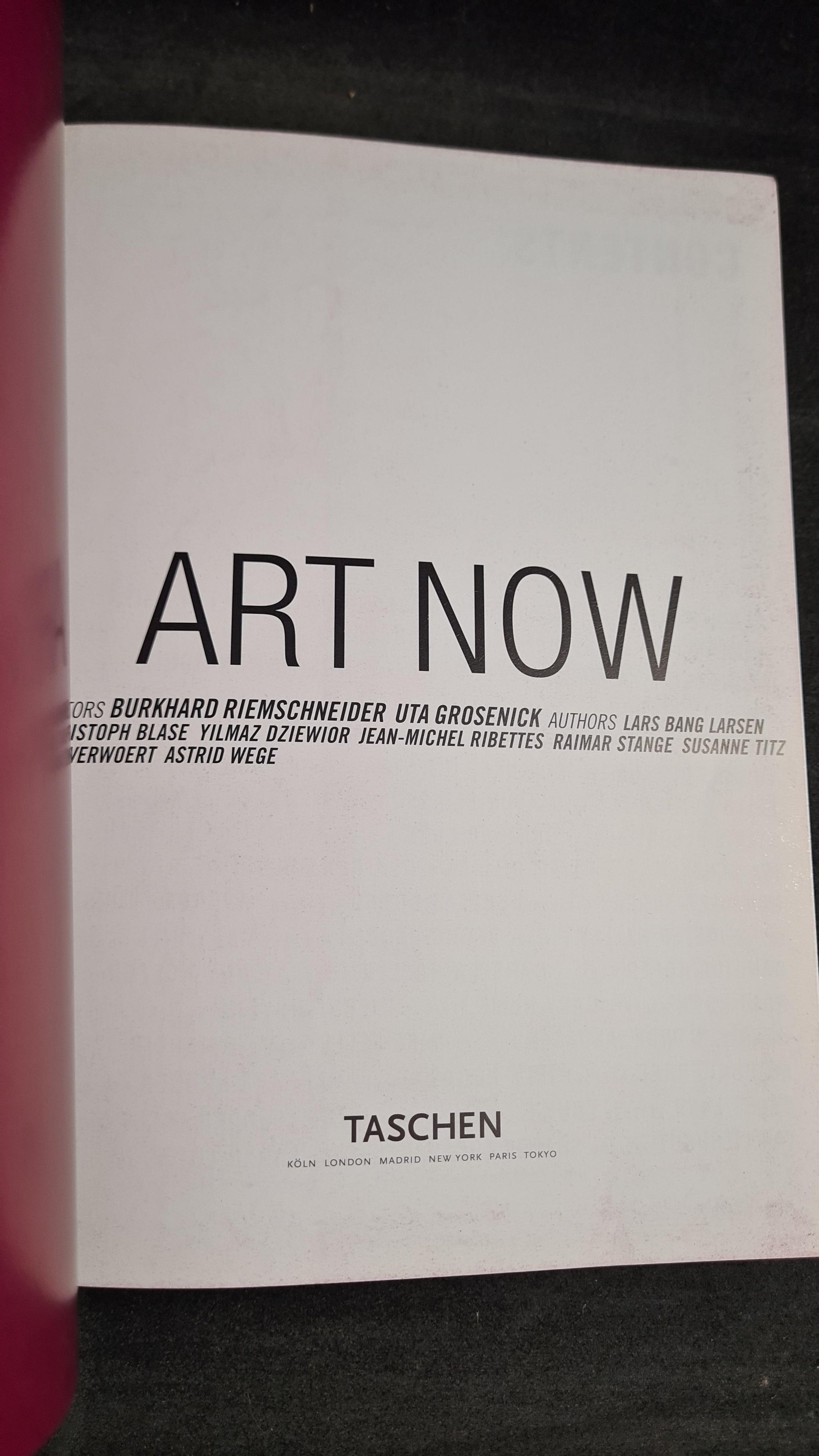 Burkhard Riemschneider - Art Now, Taschen, 2001 – Richard Dalby's