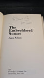 Joan Aiken - The Embroidered Sunset, Doubleday, 1970, Signed