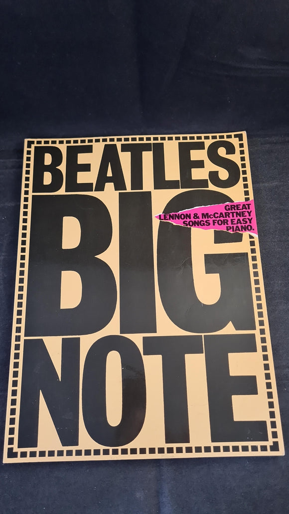 Beatles Big Note Songs for Easy Piano, Wise Publications, no date