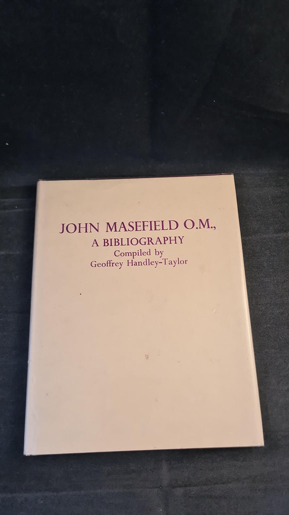 Geoffrey Handley-Taylor - John Masefield, O.M. Cranbrook Tower Press, 1960, Limited, 1st Edition
