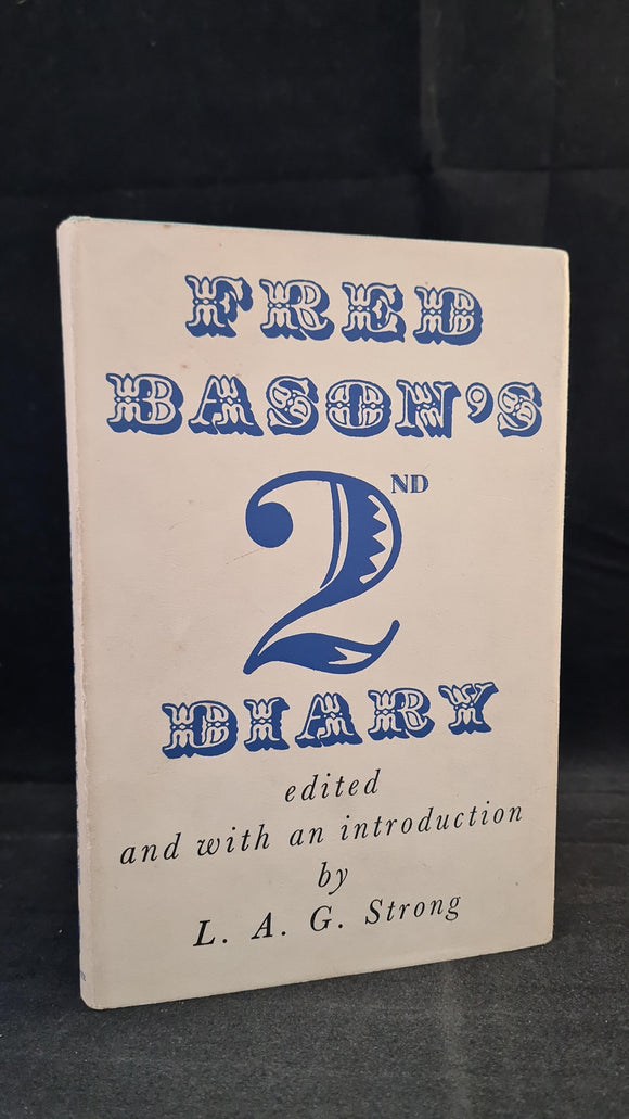 L A G Strong - Fred Bason's 2nd Diary, Wingate, 1952, Inscribed, Signed, Letters