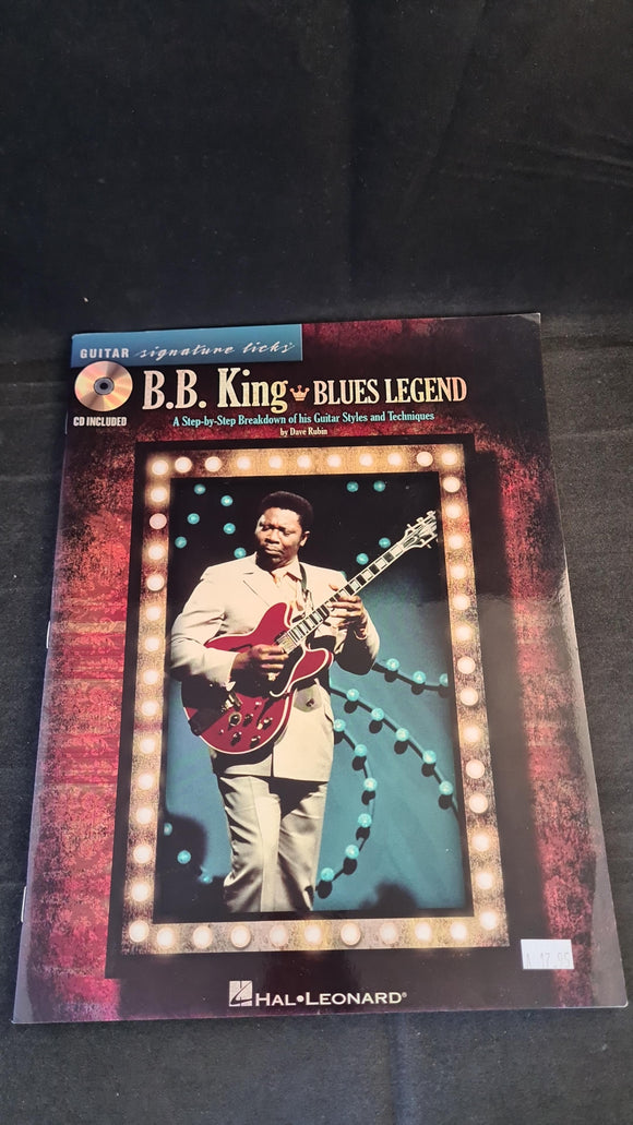 B B King Blues Legend, Hal Leonard, 2010, CD included