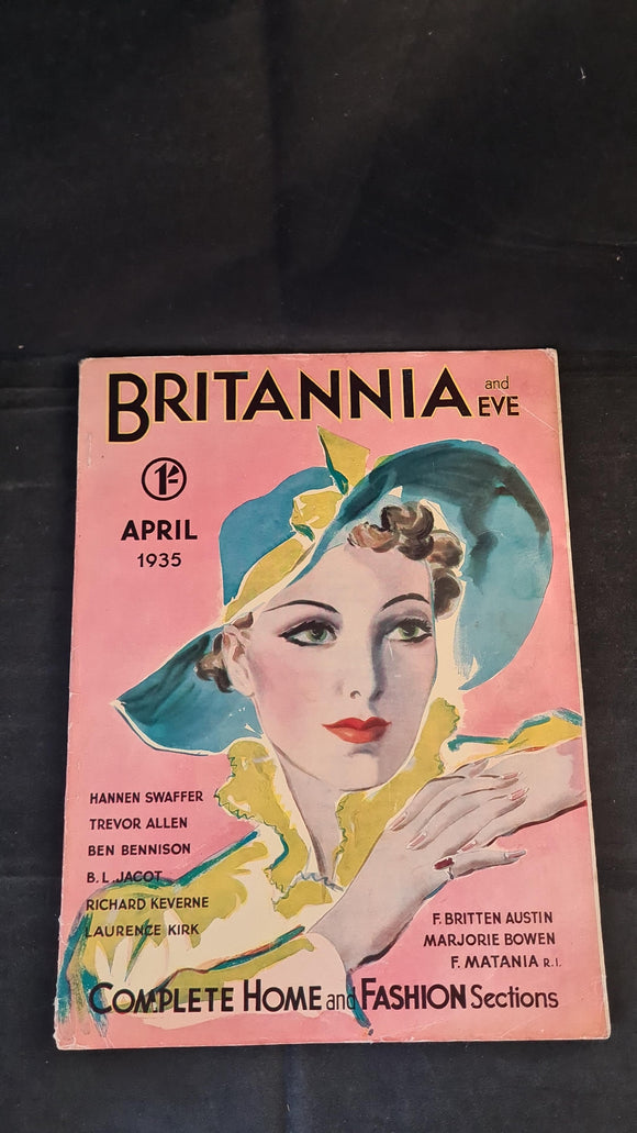 Britannia and Eve Magazine Volume 10 Number 4 April 1935, Marjorie Bowen, F Matania