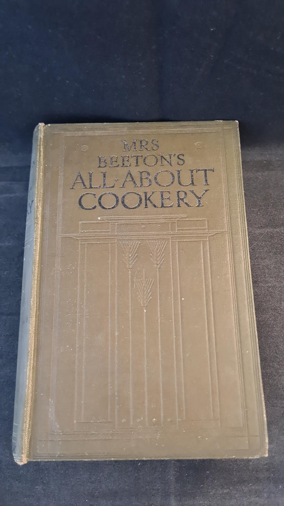 Mrs Beeton's All-About Cookery, Ward, Lock & Co, New Edition