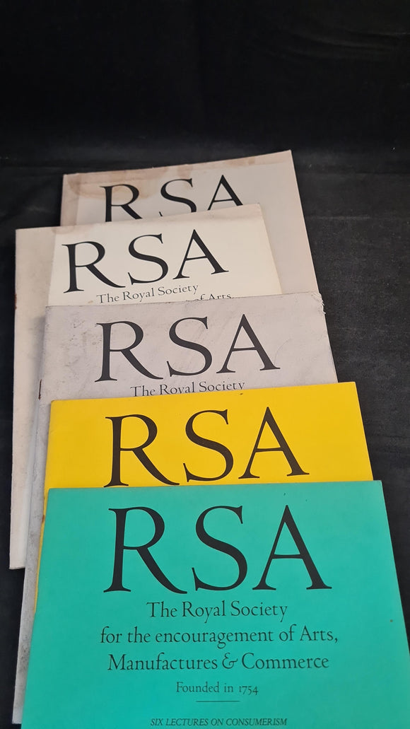 Royal Society for the encouragement of Arts Journal June & July 1988, March-May 1989