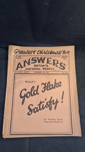 Answers' Grand Christmas Number 14th December 1929