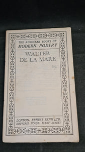 Walter de la Mare - The Augustan Books of Modern Poetry, Ernest Benn, 1930