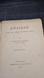 Lafcadio Hearn - Kwaidan, Tauchnitz Edition, 1920