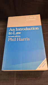 Phil Harris - An Introduction to Law, Weidenfeld & Nicolson, 1984