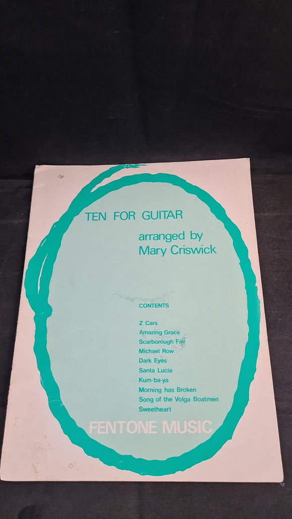 Mary Criswick - Ten For Guitar, Fentone Music, 1975