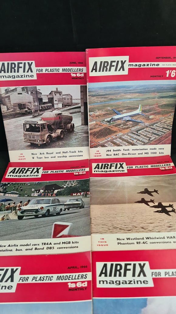 Airfix Magazines x 6, September 1964 & April-August 1966