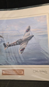 John Howard Worsley - Signed painting, "Eye of the Needles, a sad witness"