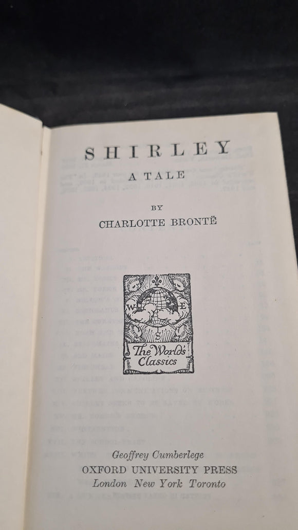 Charlotte Bronte - Shirley, A Tale, Oxford University Press, 1947