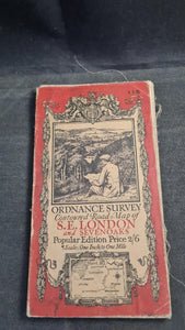 Ordnance Survey, Contoured Road Map of S.E. London and Sevenoaks