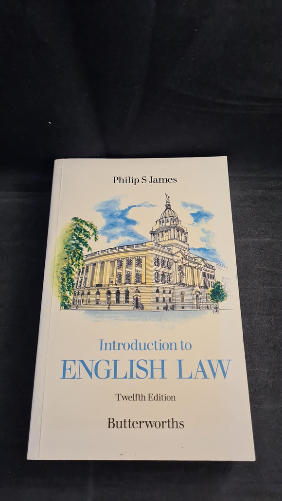 Philip S James - Introduction to English Law, Butterworths, 1989, Paperbacks